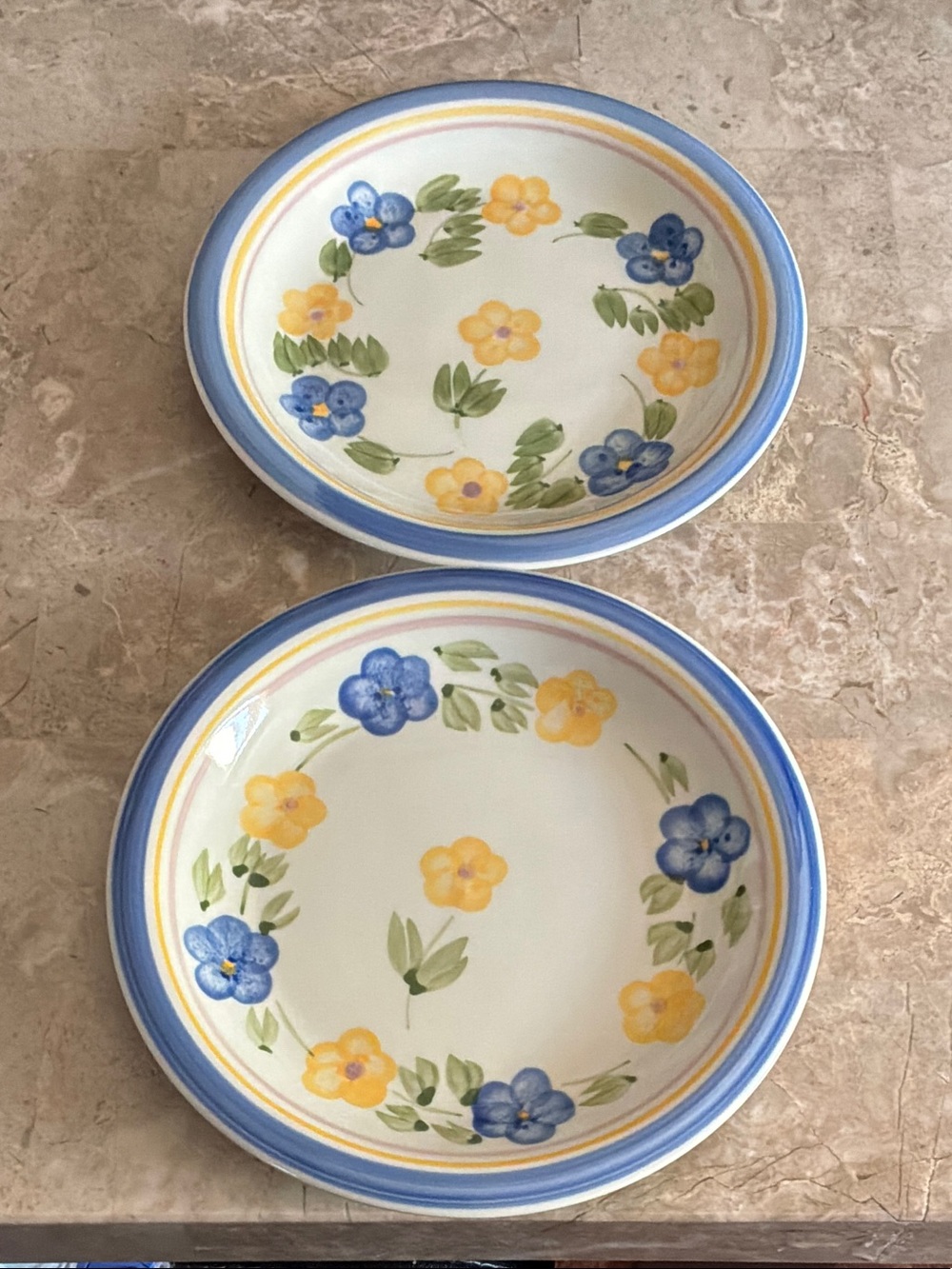 Pair of Gibson Salad Dessert Plates